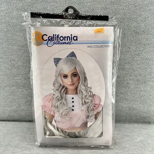 CALIFORNIA COSTUME COLLECTION - Cosplay Doll Silver / White Wig  70870  Z3